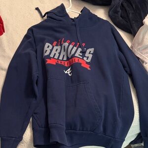 Stitches Navy Hoodie
